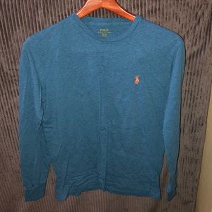 Blue polo long sleeve